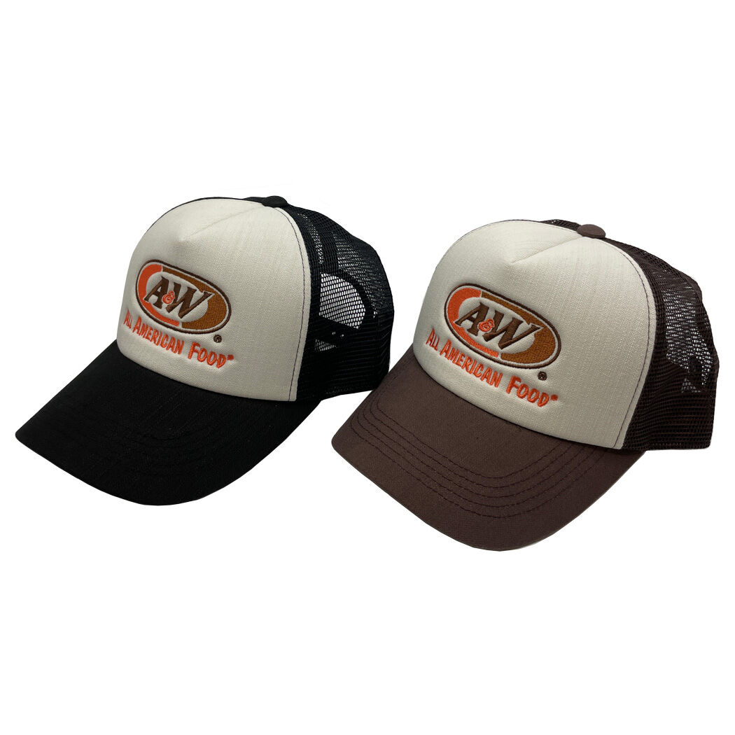 A&W キャップ 3点セット メッシュキャップ メッシュロゴキャップ：ブラック | A&W Okinawa