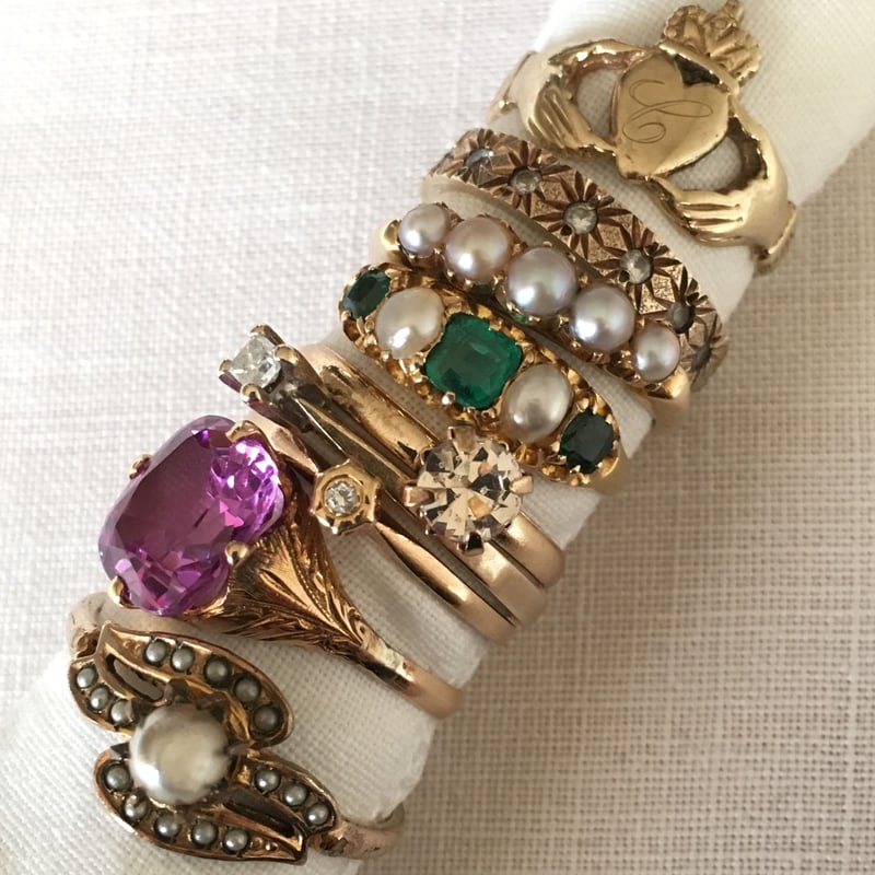 アンティークシードパール&パールリング | Hana Antiques Tokyo アンティークシードパール&パールリング | Hana Antiques Tokyo