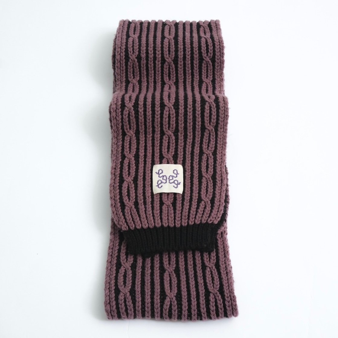 ゆーま☀️新品未使用】modest mood＊butter muffler 999HUMANITY / MIXED BULKY MUFFLER / PURPLE | DELTA