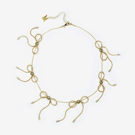 MARLAND BACKUS / Bow Necklace / Gold