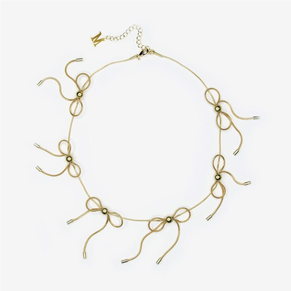 MARLAND BACKUS / Bow Necklace / Gold | DELTA