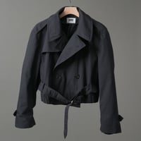 BREATH BY DELTA / Military Short Trench Jacket / Black