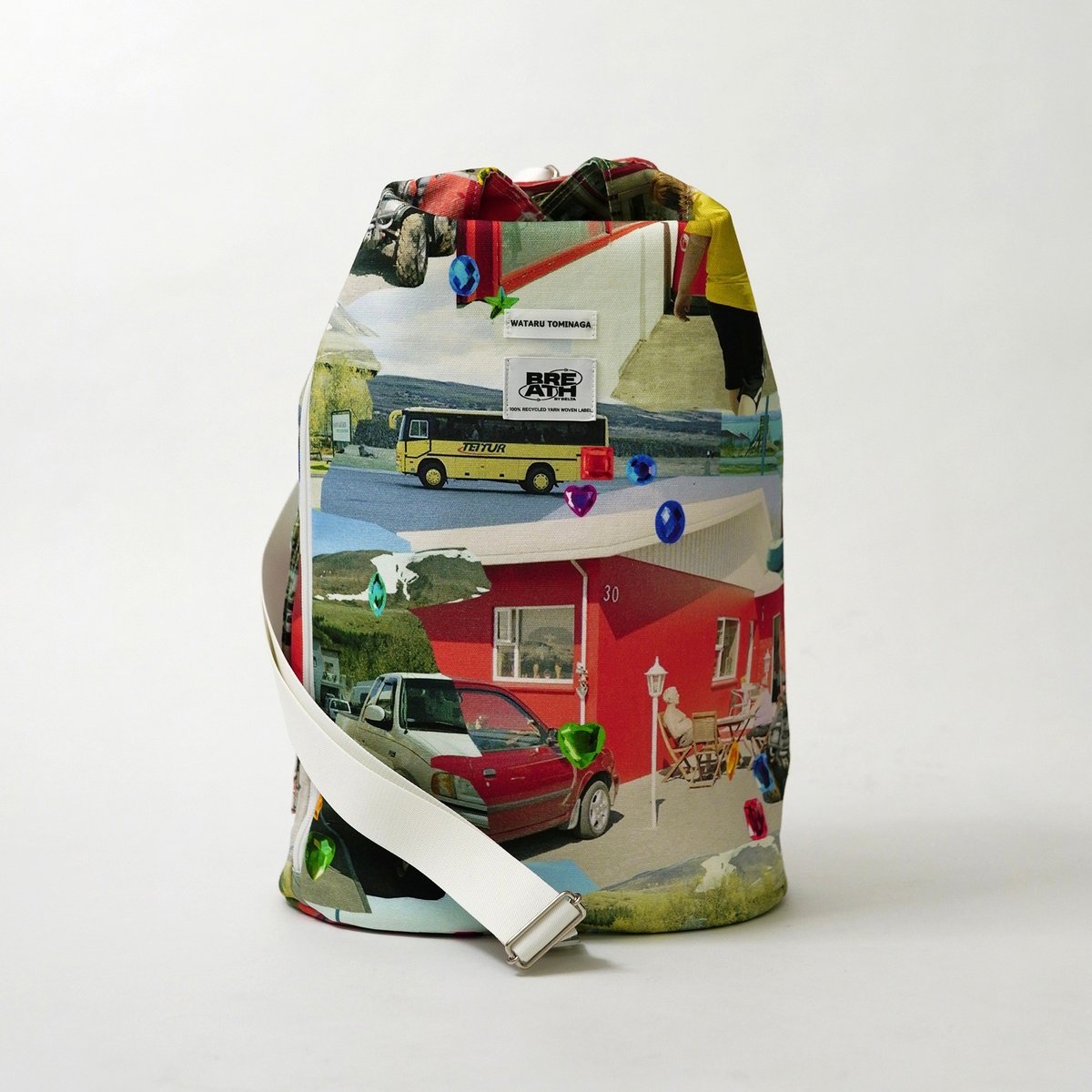 wataru tominaga バッグ WATARU TOMINAGA hand-crochet bag・spinach - tity