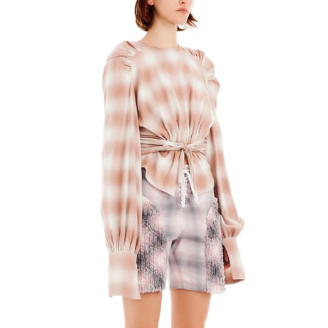 Collina Strada / Iris Top / Peach Plaid