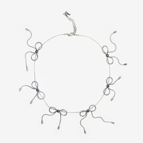 MARLAND BACKUS / Bow Necklace / Silver