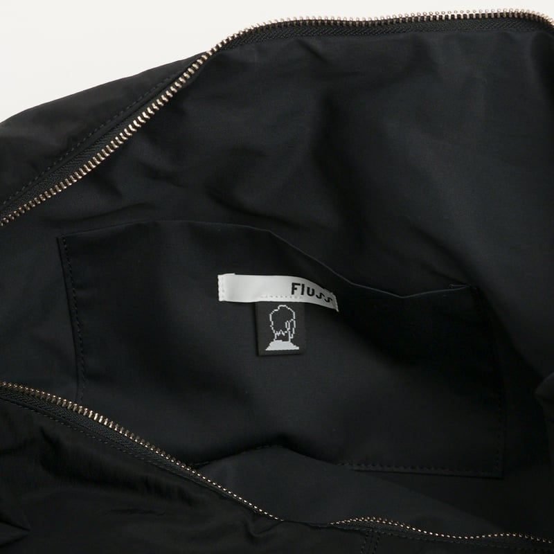 M*n様 fluss フルス ショルダーバッグ fluss(フルス)のCRUSH CYLINDER CROSS BAG BLACK(バッグ)の通販