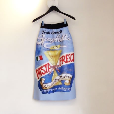 ビンテージ風イタリアプリントロングスカート