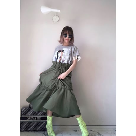レースリボンリメイクデザインTシャツ