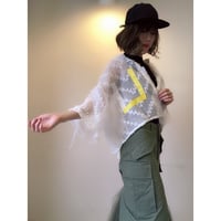 アシンメトリーシースルーブラウス