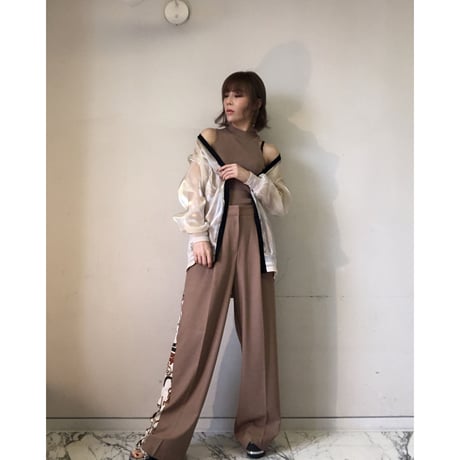 オーガンジーオーバーサイズカーディガン