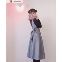 バックリボン大人ガーリーワンピース