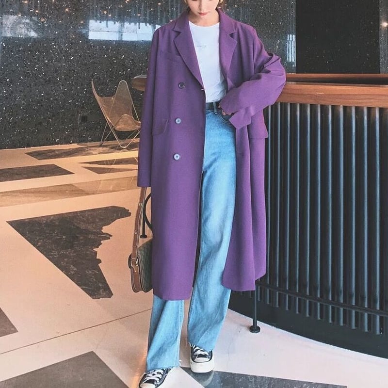 ダブルプレストジャケットオーバーコート | Amira