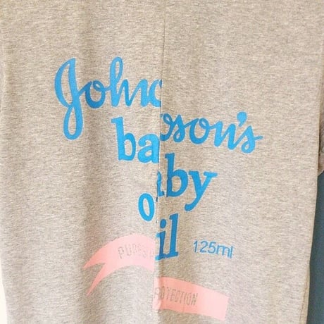 ベビーoilデザインTシャツ・グレー