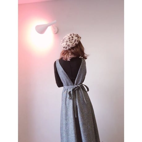 バックリボン大人ガーリーワンピース