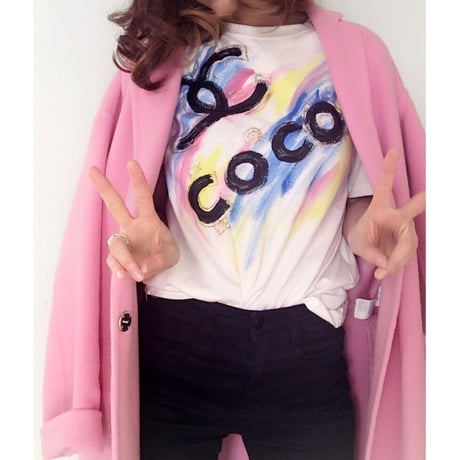 カラフルペインティングTシャツ