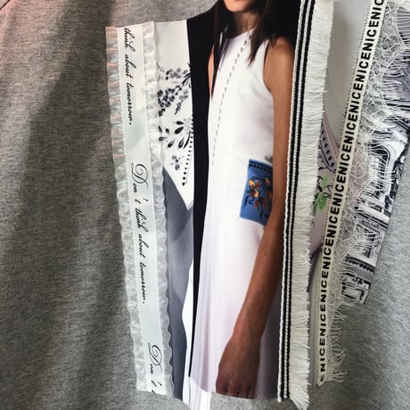 レースリボンリメイクデザインTシャツ