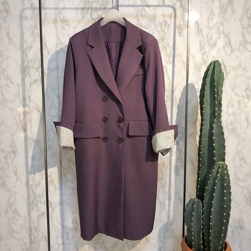 ダブルプレストジャケットオーバーコート | Amira