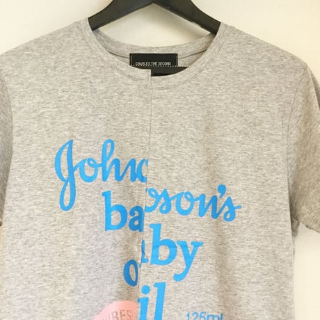 ベビーoilデザインTシャツ・グレー