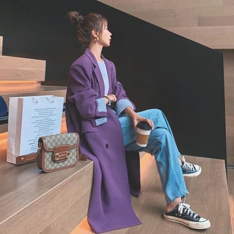 ダブルプレストジャケットオーバーコート