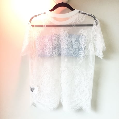 カジュアル総レースTシャツ