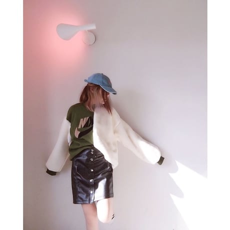 リメイク風フェイクファープルオーバー・グリーン