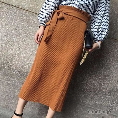 2wayロングスカート・ブラウン