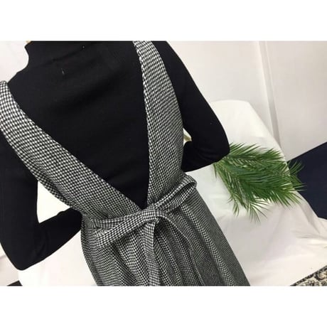 バックリボン大人ガーリーワンピース