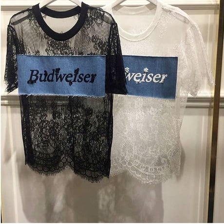 カジュアル総レースTシャツ