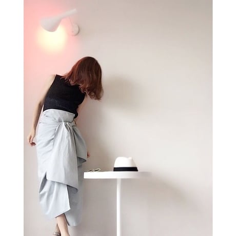 ミントカラーラップスカート