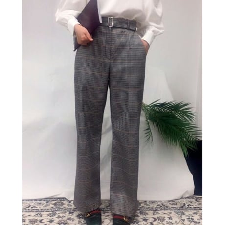 マニッシュチェックパンツ