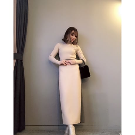 リブタートルネックニット