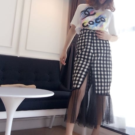 カラフルペインティングTシャツ