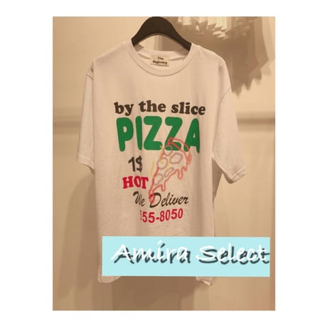 オーバーサイズPizzaプリントTシャツ