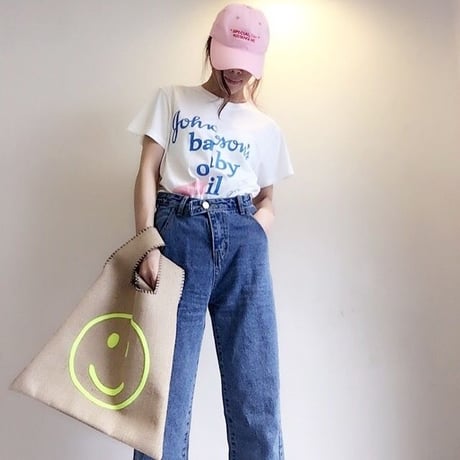 ベビーoilデザインTシャツ・ホワイト
