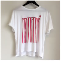 アルファベットフリンジTシャツ