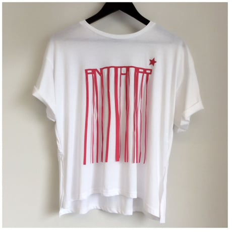 アルファベットフリンジTシャツ