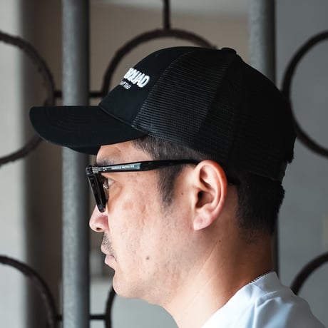 Basic Logo メッシュラウンド Cap - BLACK