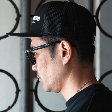 BESICロゴ Flat Cap - Black