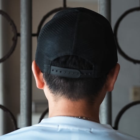 Basic Logo メッシュラウンド Cap - BLACK