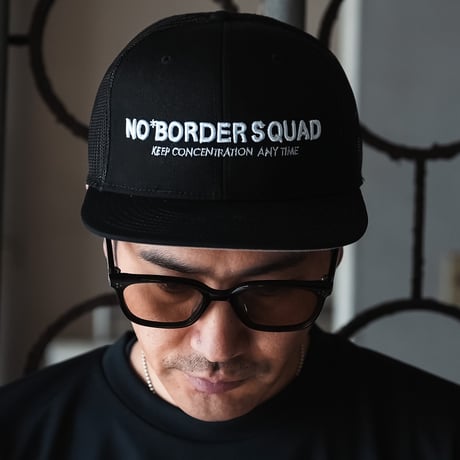 BESICロゴ Flat Cap - Black