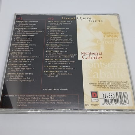 Great Opera Divas Montserrat Caballe