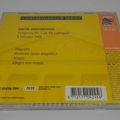 Shostakovich: Symphony No.7 op.60 Leningrad/Rafael Kubelik,Concertgebouworkest