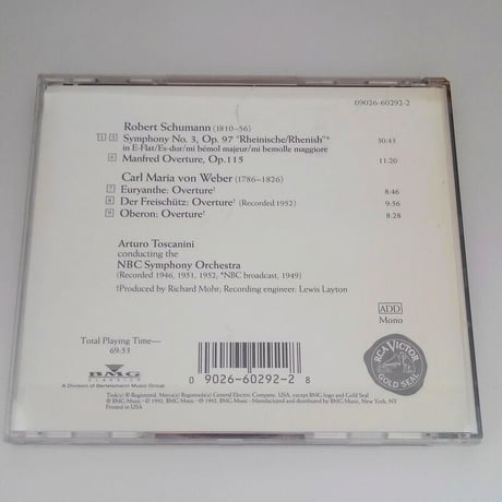 Toscanini COLLECTION vol.16 Schuman :Symphony No.3/Toscanini,NBC Symphony Orchestra