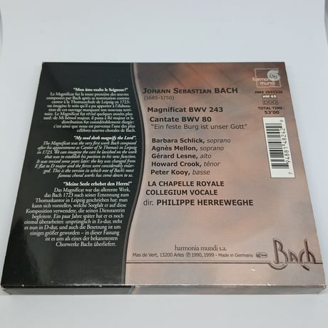 J.S.BACH:Magnificat/Herreweghe