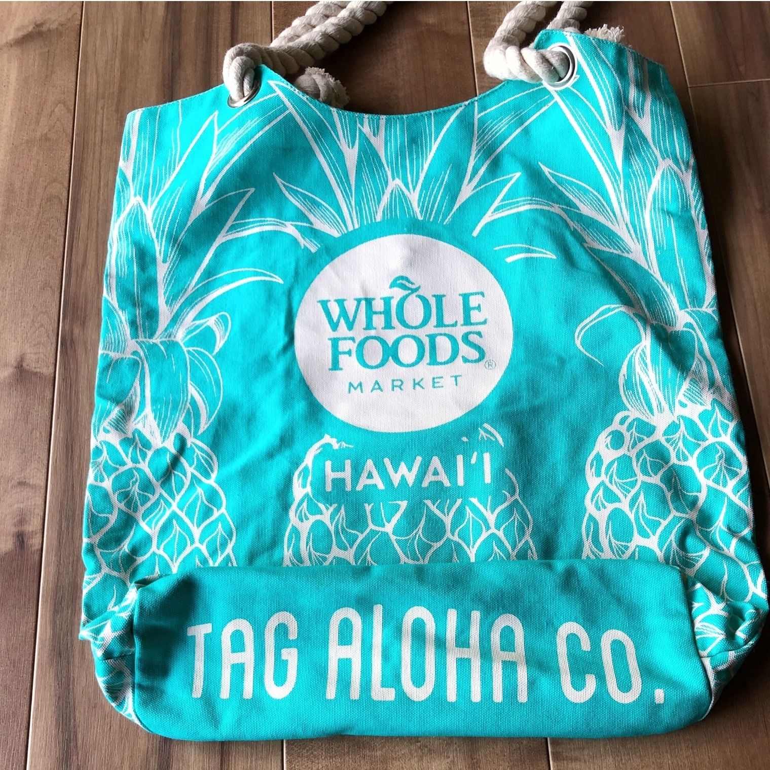 ハワイ Whole foods market × tag aloha パイナップル ミント ト