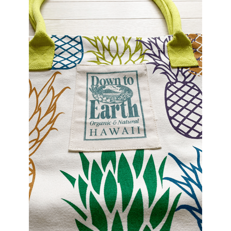 ハワイ限定 Down to Earth/ダウン トゥ アース パイナップル トート