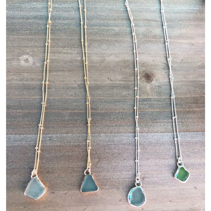 ハワイ Mo Made Jewelry シーグラス ネックレス | Sunny days