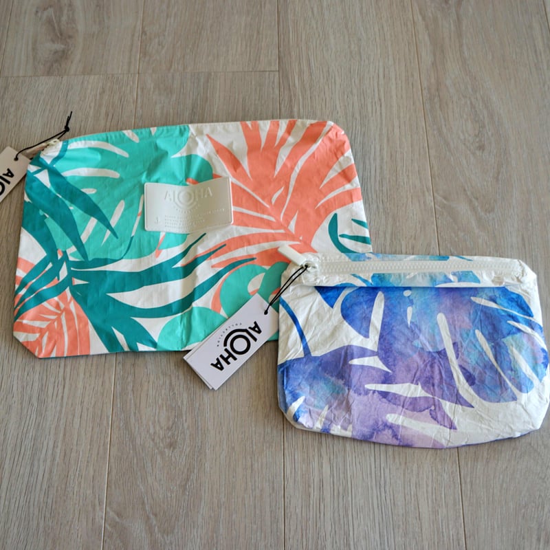 【BURGA】アロハ・花柄☆Aloha☆マルチ色ケース〇機種各種 Aloha Collection/アロハコレクション Tropics リーフ柄 ポーチ
