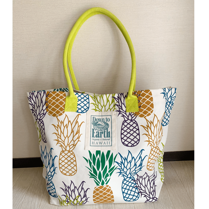 ハワイ限定 Down to Earth/ダウン トゥ アース パイナップル トート