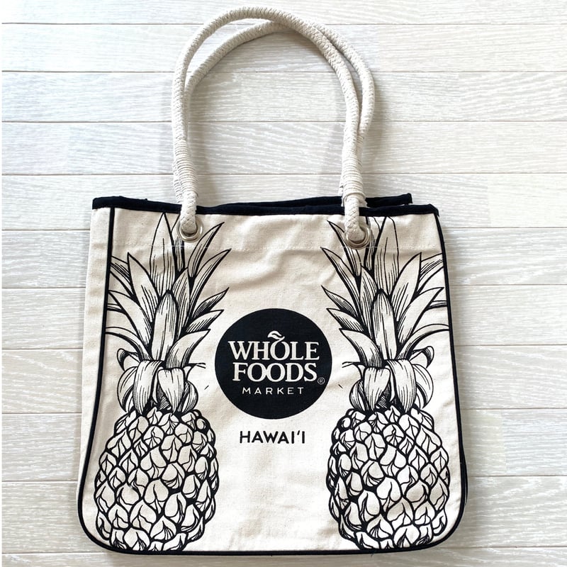 Whole Foods Market パイナップルエコバッグ 楽天市場】ハワイ直輸入☆WHOLEFOODSMARKET【ホールフーズ エコ